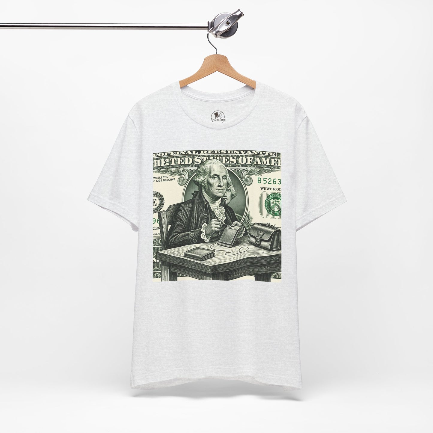 Alexander Hamilton Graphic Tee - Unisex Jersey Shirt for History Lovers, Vintage Style Casual Wear, Great Benjamin Franklin Graphic Tee Gift - ArtOm_farm™ LEATHER