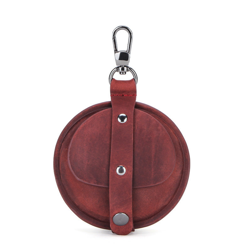 Retro Cowhide Coin Purse - Multifunctional Crazy Horse Design - ArtOm_farm™ LEATHER