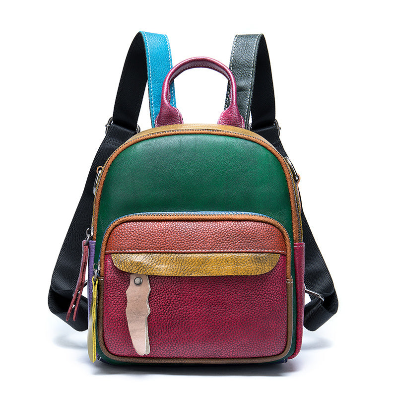 Vintage Leather Backpack - Timeless Style and Durability - ArtOm_farm™ LEATHER