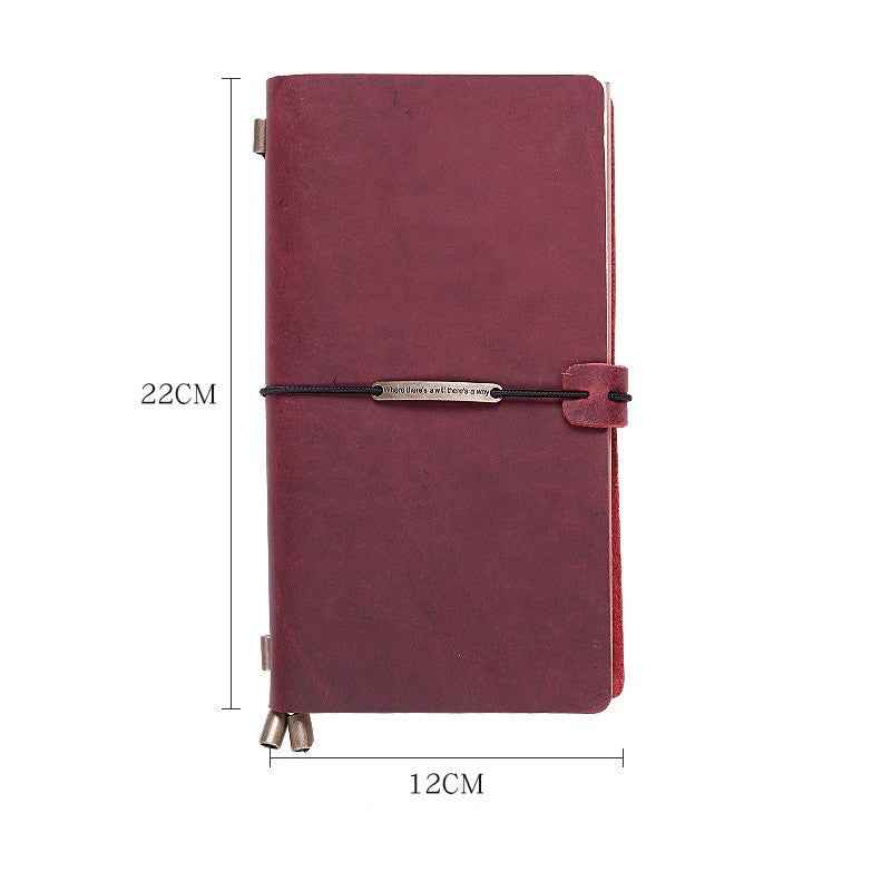 Traveler's Crazy Horse Leather Notebook - Premium Quality for Adventurers - ArtOm_farm™ LEATHER