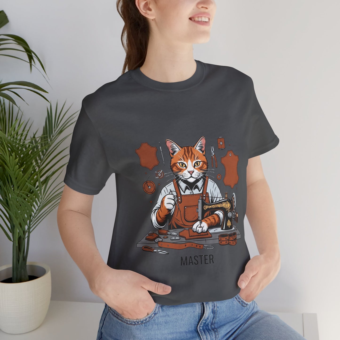 Crafty Cat Master Tee - Funny Cat Shirt for Unisex Pet Lovers, Unique Cat Apparel Gift for Cat Owners