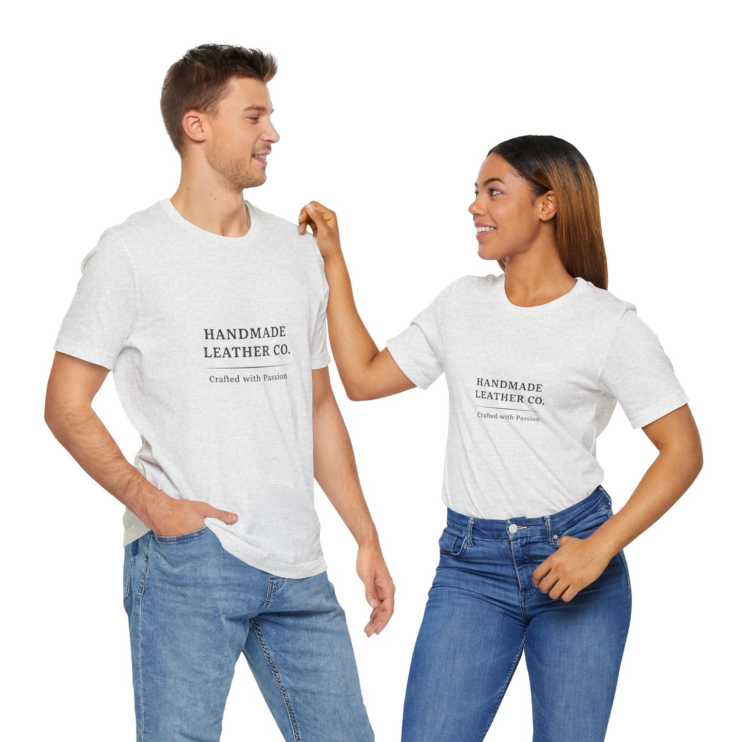 Handmade Leather Co. Tee - Unisex Casual Fashion Shirt for Everyday Wear, Stylish Comfort Gift for Leather Lovers - ArtOm_farm™ LEATHER