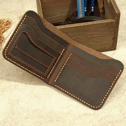 Handmade Leather Wallet for Men - Premium Quality Craftsmanship - ArtOm_farm™ LEATHER