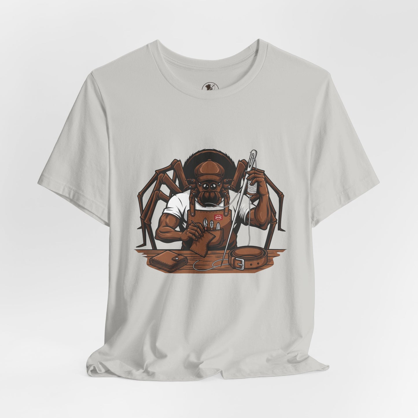 Spider-Man Graphic Tee for Unisex, Fun Short Sleeve Jersey Top, Perfect Gift for Comic Lovers, Casual Wear, Halloween Costume Essential - ArtOm_farm™ LEATHER