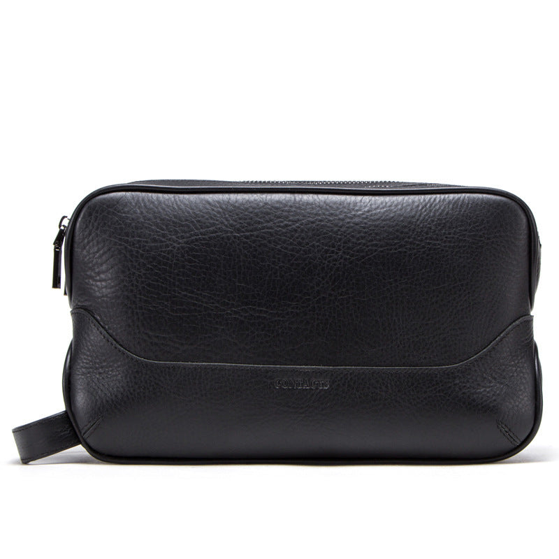 Men's Leather Clutch - Genuine Vintage First Layer Leather Wallet - ArtOm_farm™ LEATHER