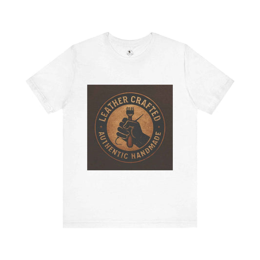 Leather Crafted Unisex Tee - Authentic Handmade Shirt for Casual Wear and Unique Artisan Gift