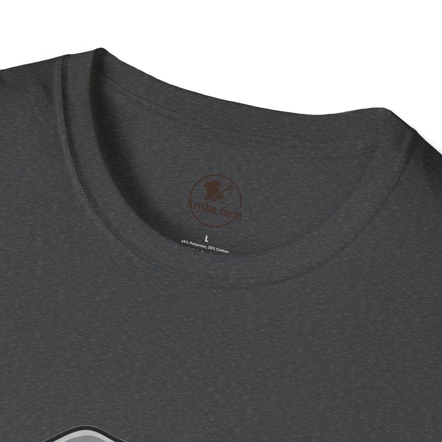 Elephant Craft T-Shirt - Unisex Softstyle Tee for Animal Lovers and Perfect Gift for Him/Her - ArtOm_farm™ LEATHER