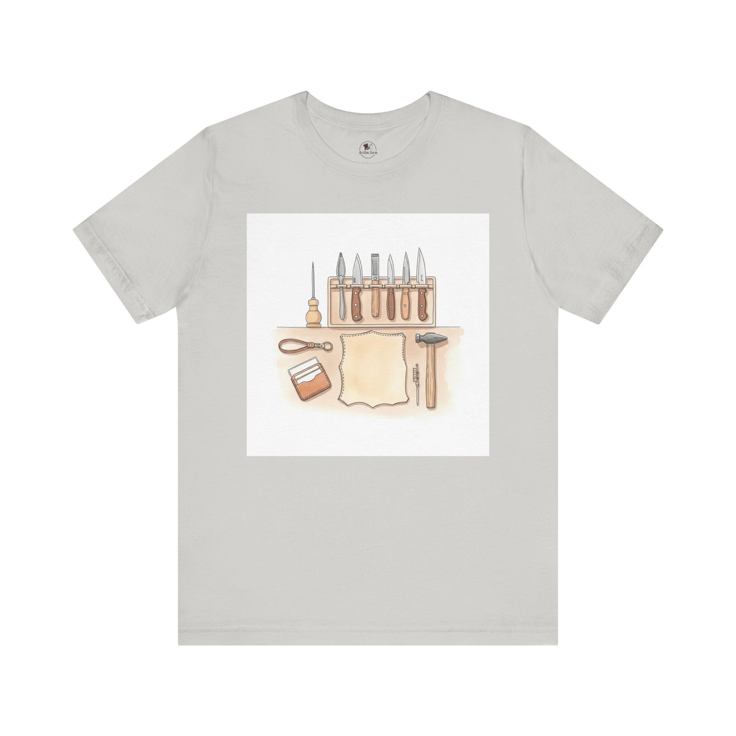 Craftsman Tools Shirt - Short Sleeve Tee for DIY Enthusiasts, Artisan Gift, Workshop Apparel, Perfect Father's Day Gift - ArtOm_farm™ LEATHER