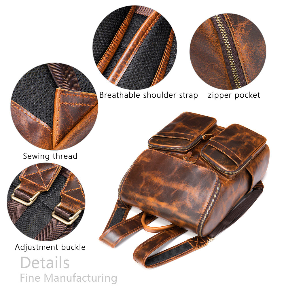 Vintage Leather Handbag for Timeless Style and Durability - ArtOm_farm™ LEATHER