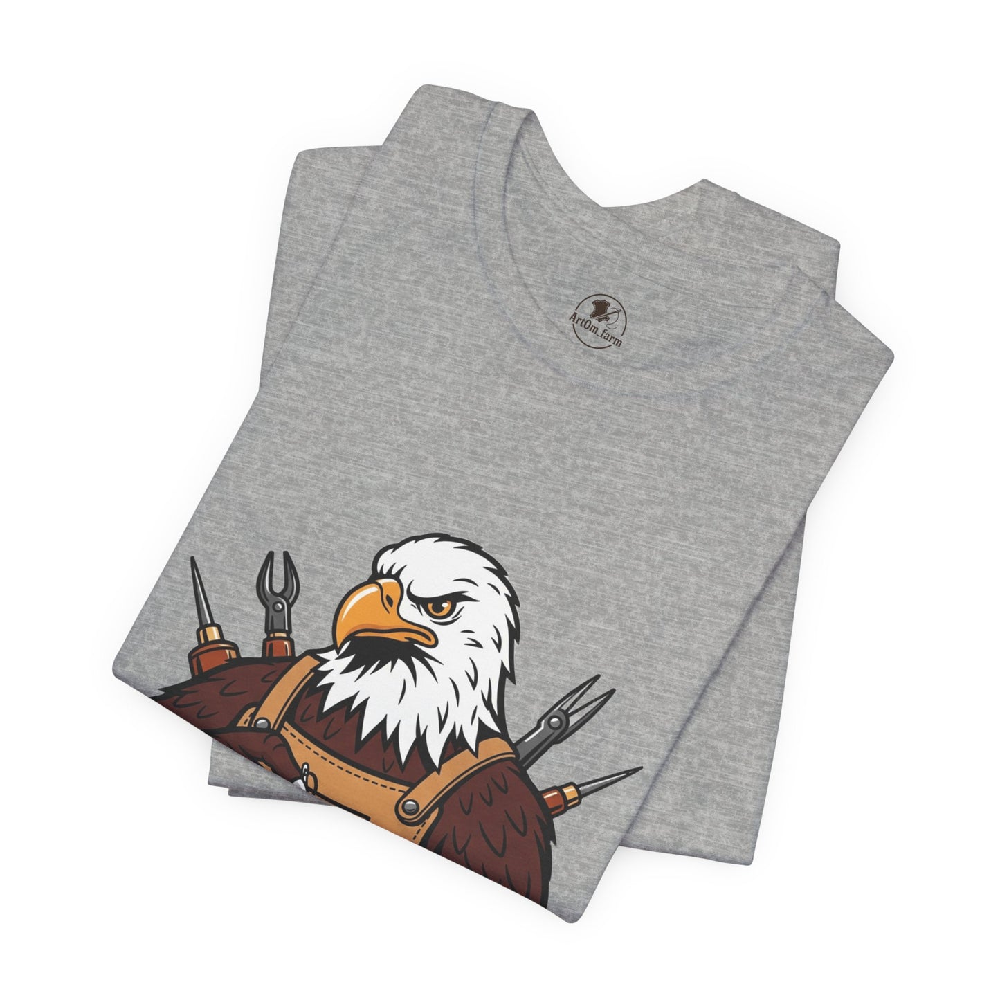 Crafty Eagle DIY Shirt - Unisex Tee for Crafters, Eagle Graphic Design, Gift for Men and Women
