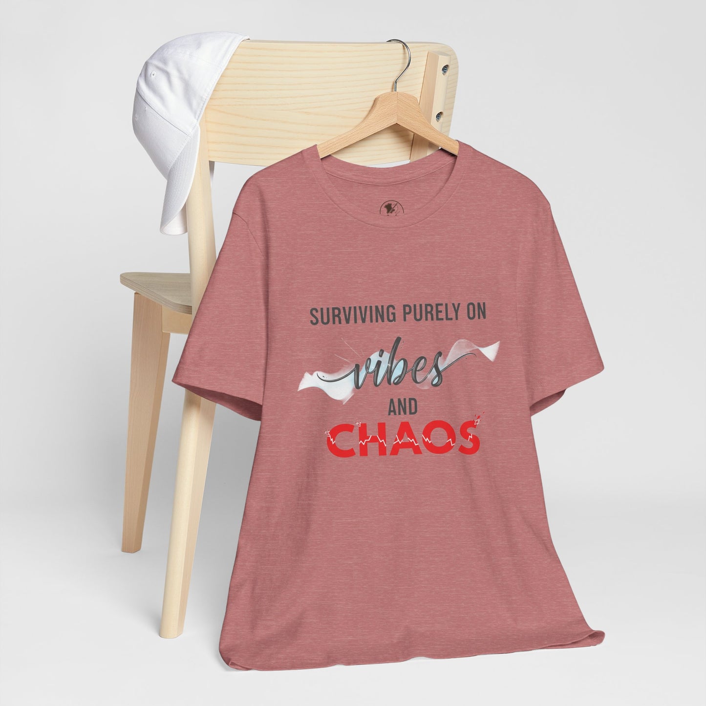 Vibes Chaos Tee - Unisex Jersey Short Sleeve Graphic T-Shirt for Casual Everyday Wear and Summer Essentials - ArtOm_farm™ LEATHER