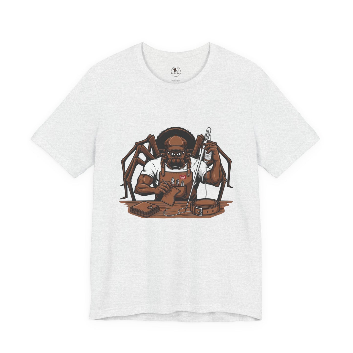 Spider-Man Graphic Tee for Unisex, Fun Short Sleeve Jersey Top, Perfect Gift for Comic Lovers, Casual Wear, Halloween Costume Essential - ArtOm_farm™ LEATHER