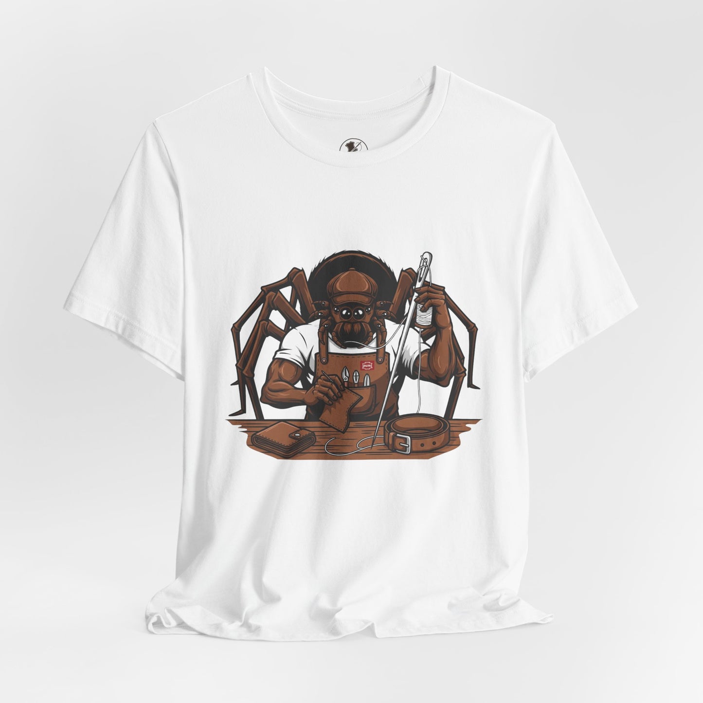 Spider-Man Graphic Tee for Unisex, Fun Short Sleeve Jersey Top, Perfect Gift for Comic Lovers, Casual Wear, Halloween Costume Essential - ArtOm_farm™ LEATHER
