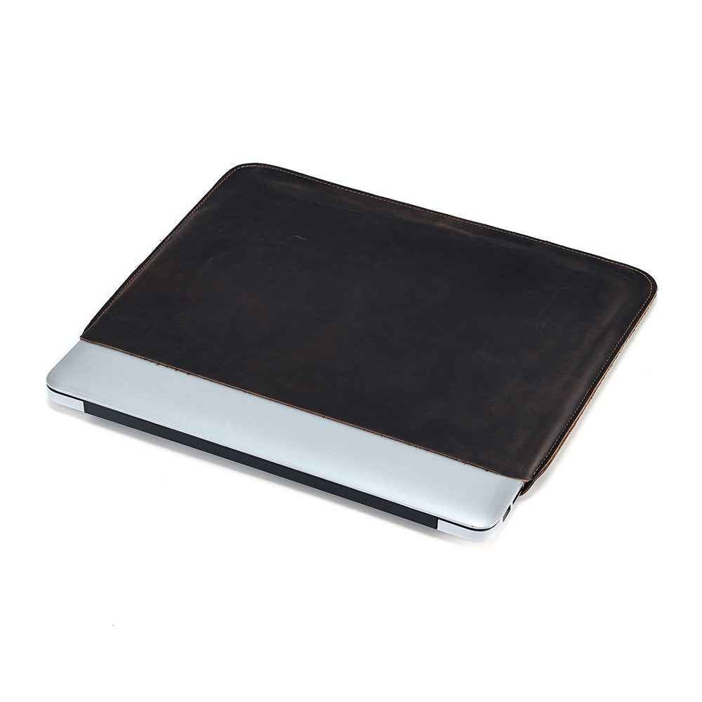 Computer Multi-functional Crazy Horse Leather Laptop Bag