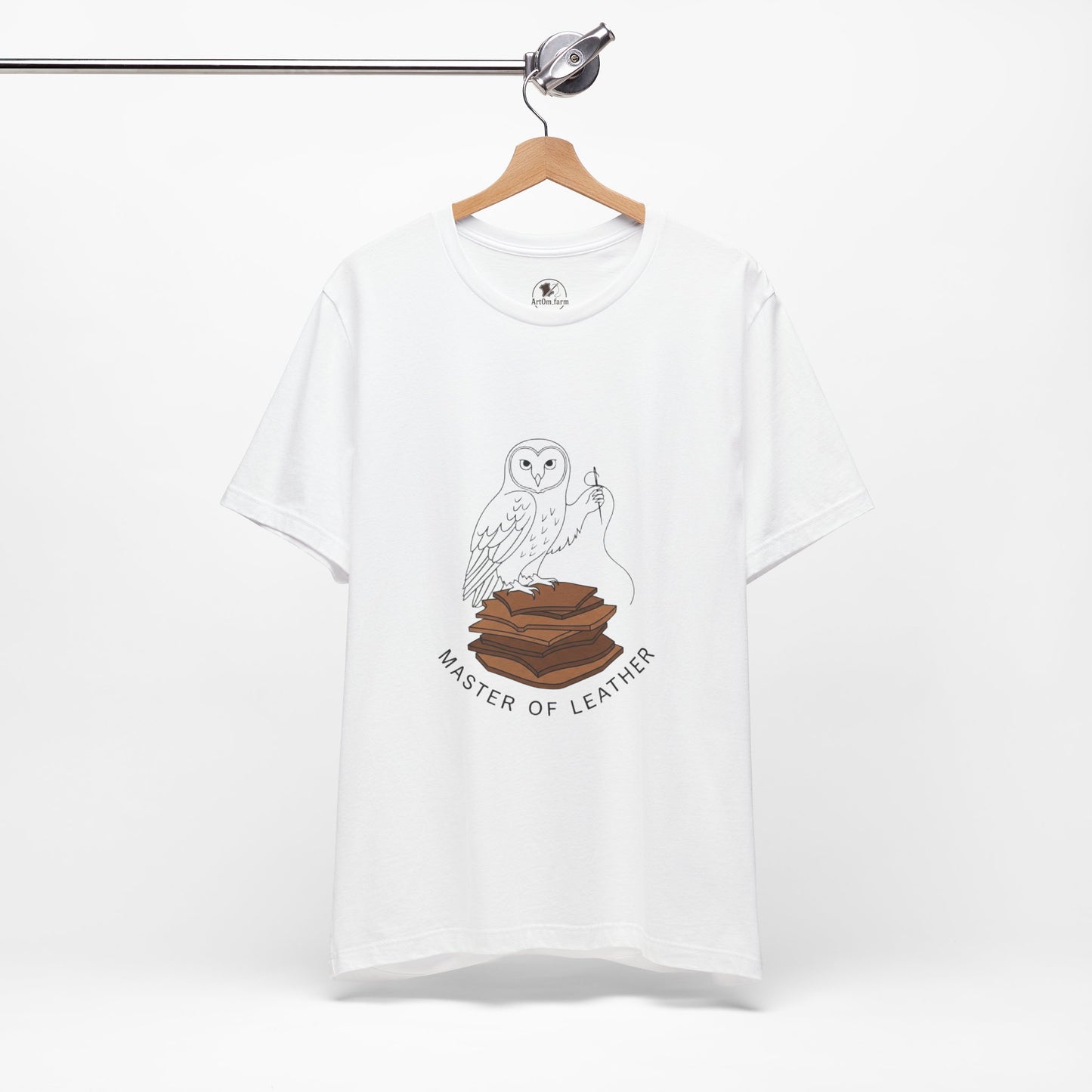 Master of Leather Tee - Ideal for Craftsmen, Creative Gifts, Casual Wear, and Artistic Celebrations - ArtOm_farm™ LEATHER