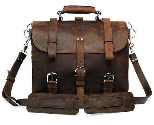 Vintage Leather Duffle Bag - Your Stylish Crazy Horse Leather Travel Companion - ArtOm_farm™ LEATHER