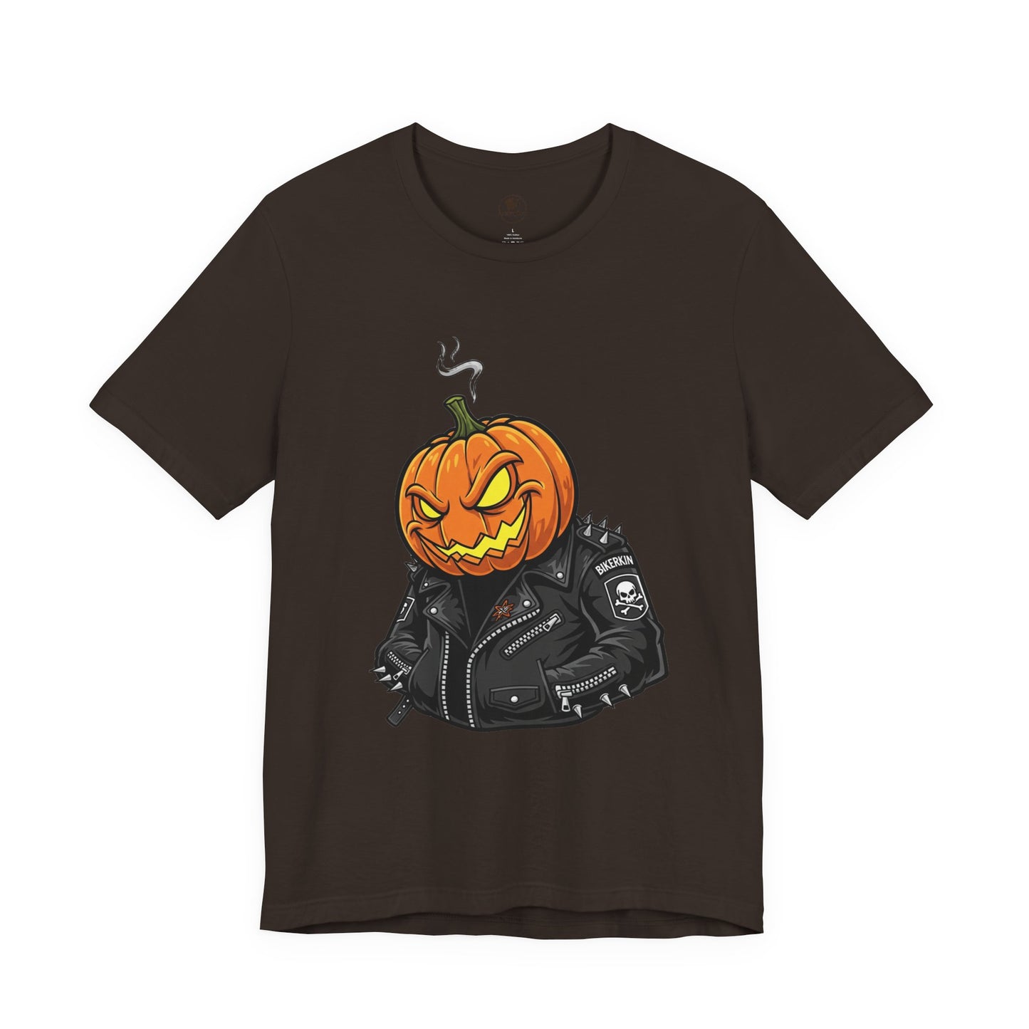 Pumpkin Punk T-Shirt - Edgy Halloween Graphic Tee for Unisex Style at Autumn Parties