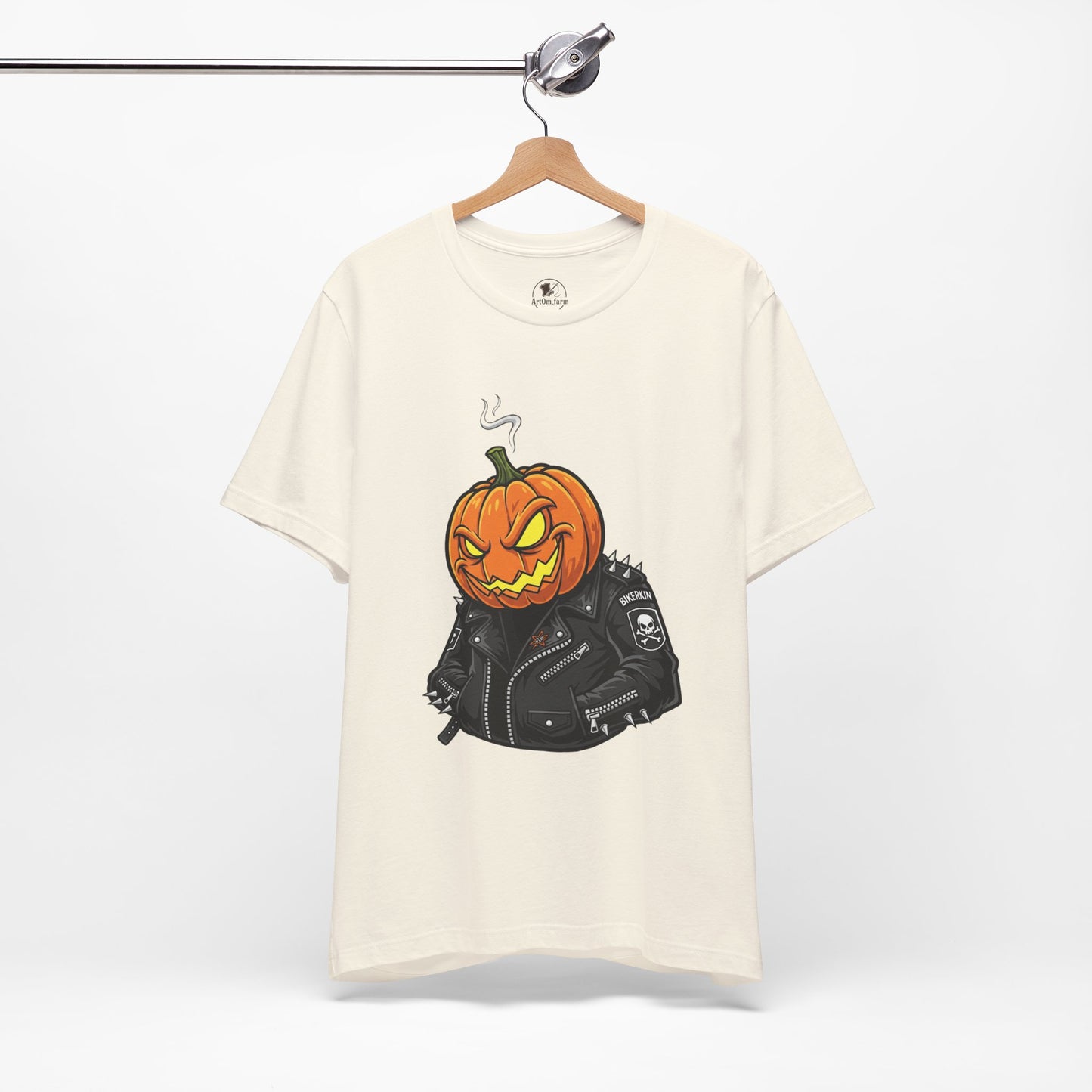 Pumpkin Punk T-Shirt - Edgy Halloween Graphic Tee for Unisex Style at Autumn Parties