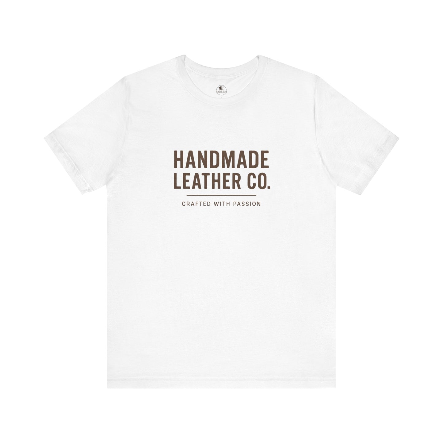 Handmade Leather Co. Tee - Stylish Unisex Casual Wear, Unique Artisan Apparel - ArtOm_farm™ LEATHER