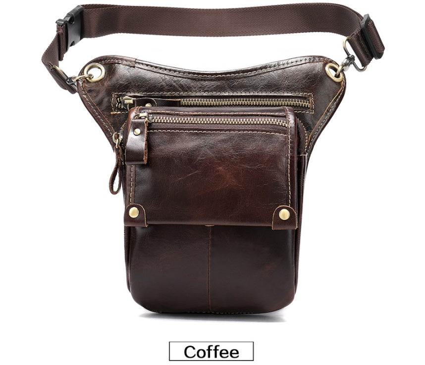 Vintage Leather Crossbody Bag - Timeless Style and Durability - ArtOm_farm™ LEATHER