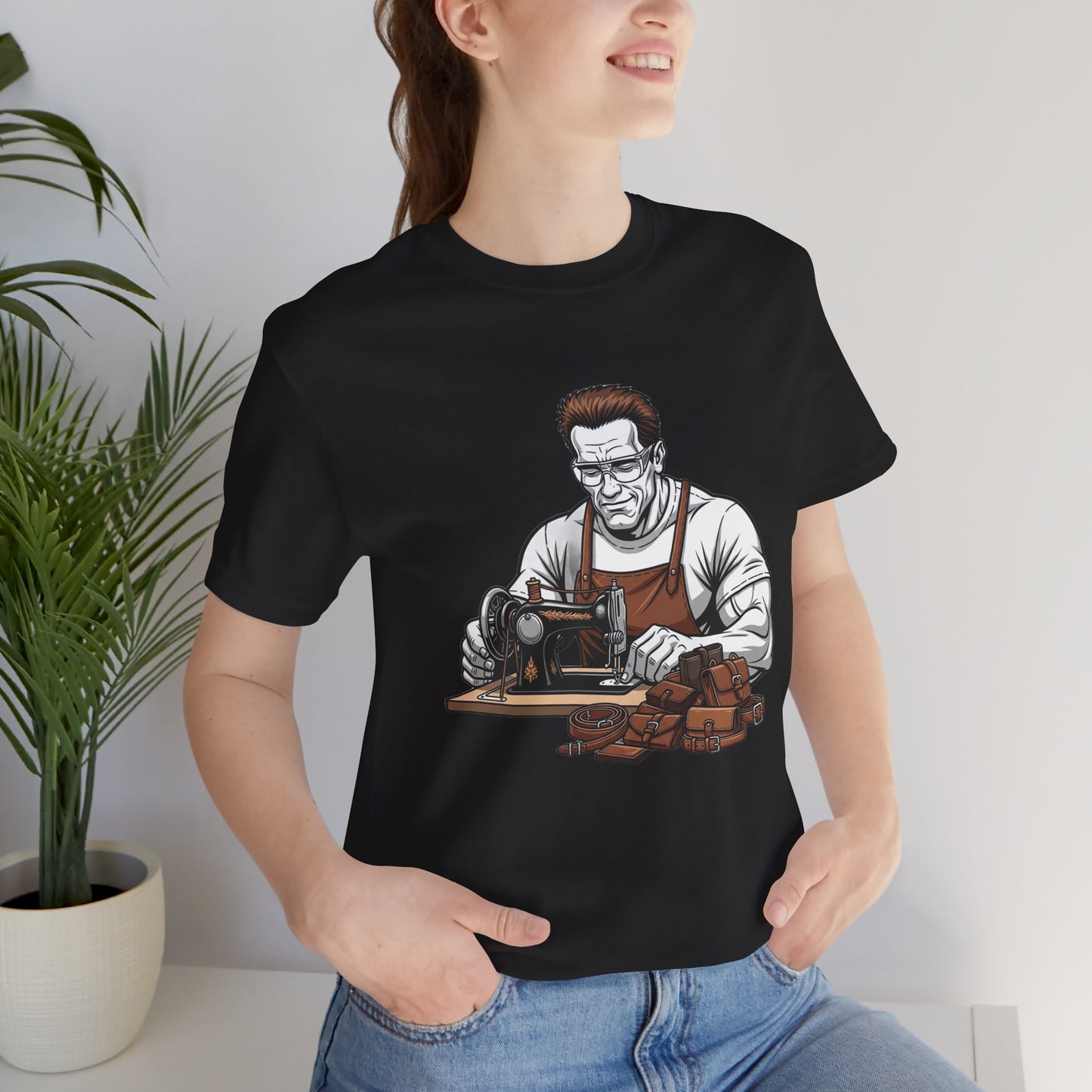Crafty Masculine Tee - Unique Humor Shirt for Father's Day, Unisex Graphic Tee, Artisan Style Apparel - ArtOm_farm™ LEATHER