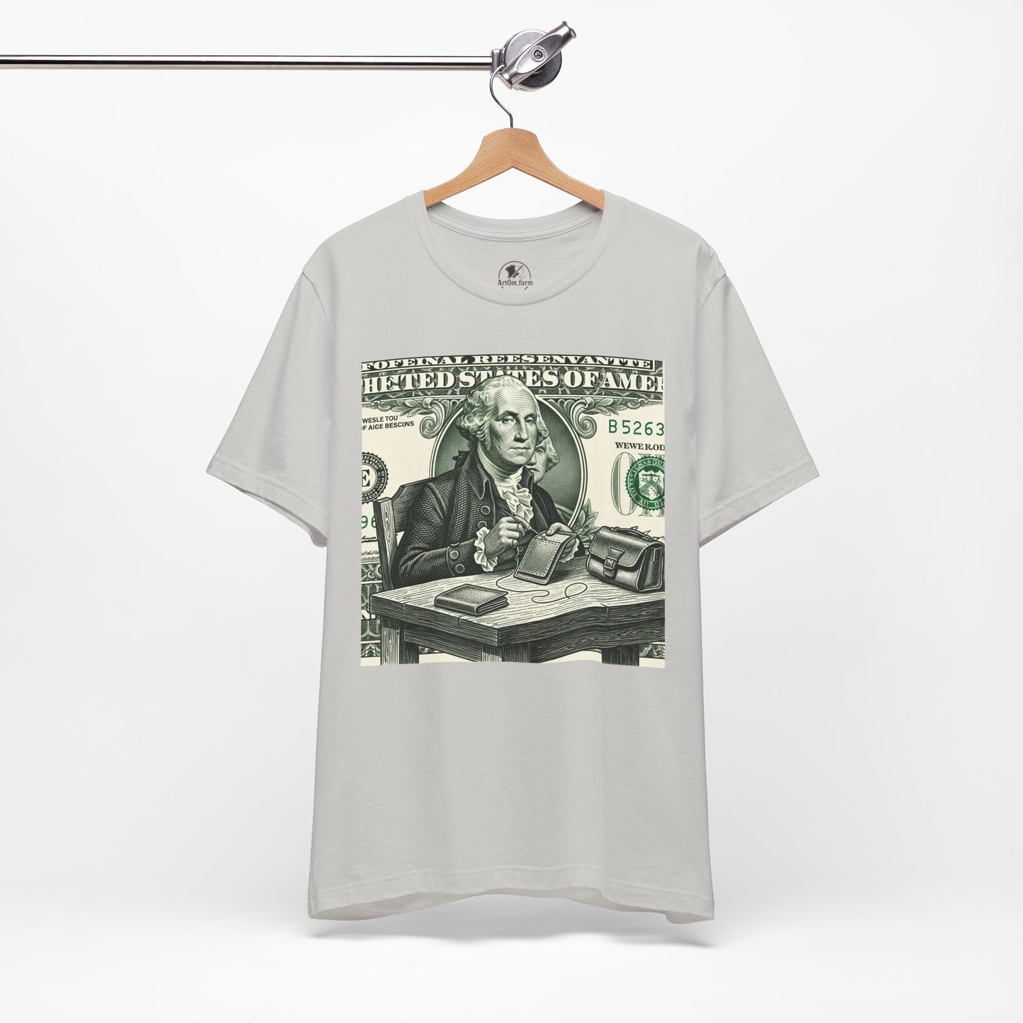 Alexander Hamilton Graphic Tee - Unisex Jersey Shirt for History Lovers, Vintage Style Casual Wear, Great Benjamin Franklin Graphic Tee Gift - ArtOm_farm™ LEATHER