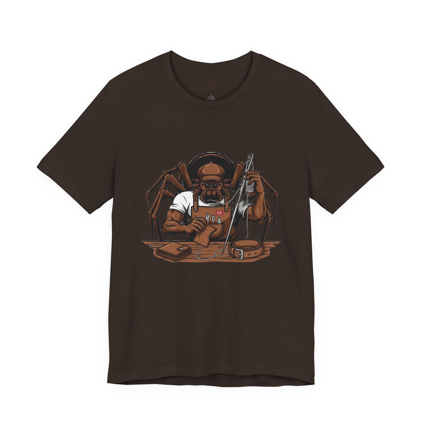 Spider-Man Graphic Tee for Unisex, Fun Short Sleeve Jersey Top, Perfect Gift for Comic Lovers, Casual Wear, Halloween Costume Essential - ArtOm_farm™ LEATHER
