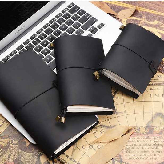 Vintage Leather Notebook - Timeless Writing Experience with Crazy Horse Leather Design - ArtOm_farm™ LEATHER