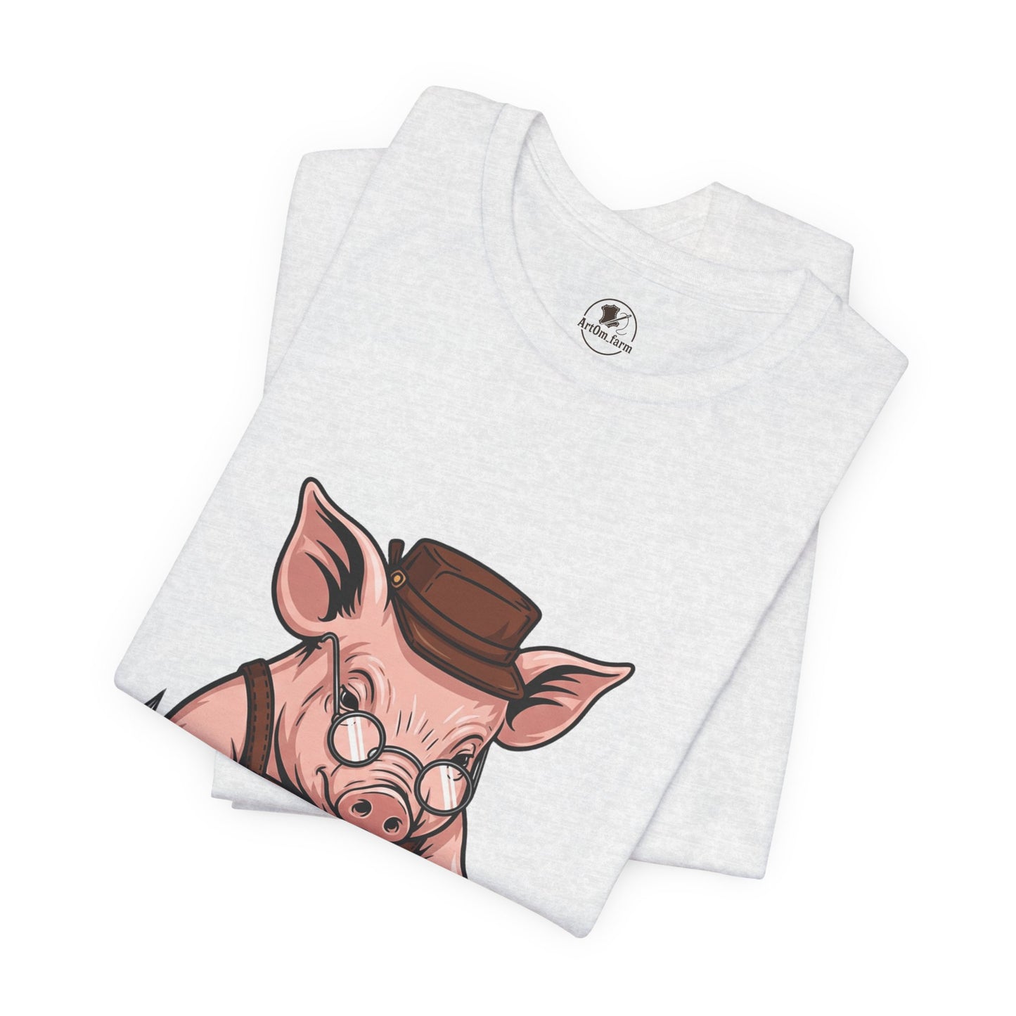 Pig Carver Tee - Funny Pig Shirt for Animal Lovers, Unique Crafting Humor Apparel, Perfect Farm Style Gift - ArtOm_farm™ LEATHER