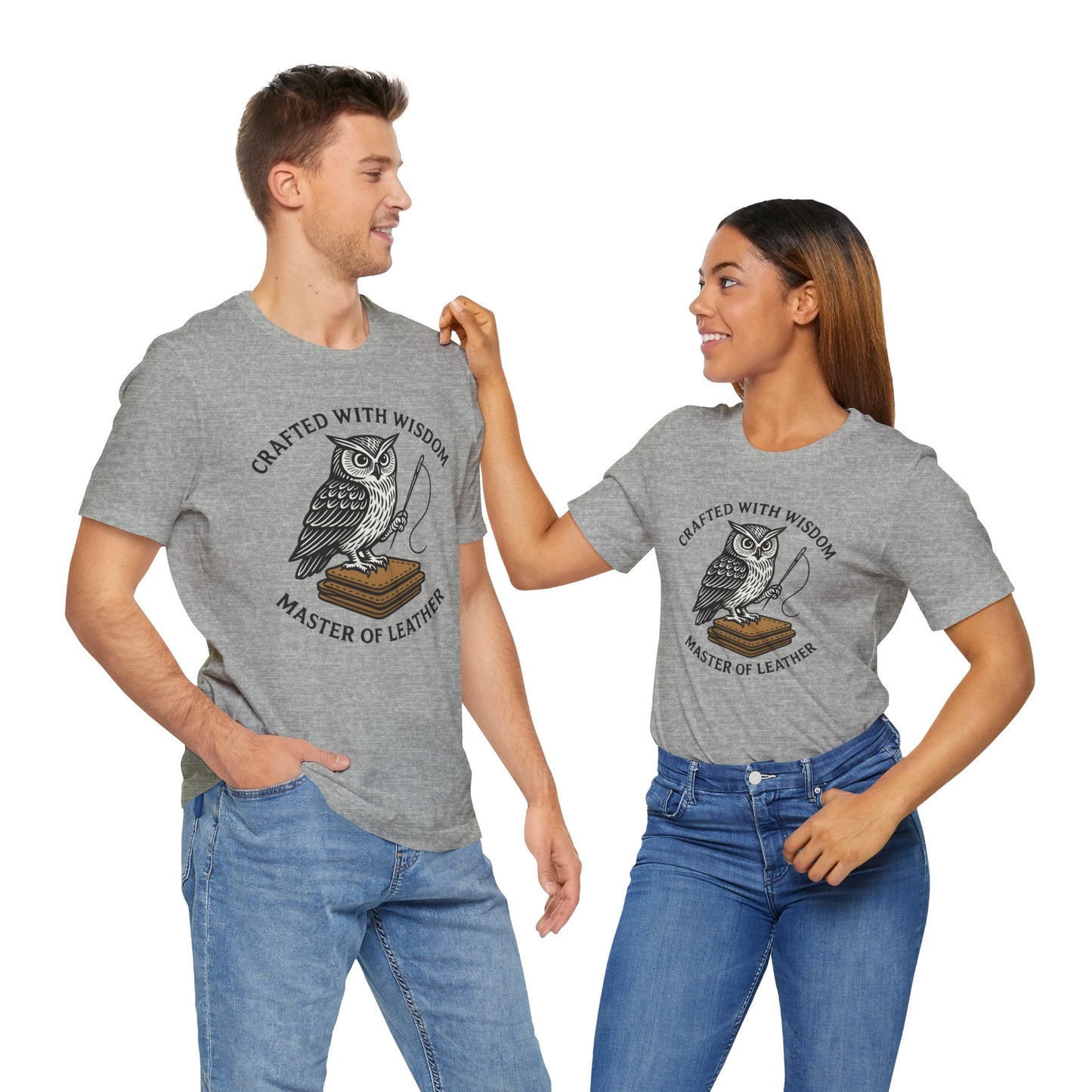 Wise Owl Unisex Tee - Unique Animal Design, Eco-Friendly Apparel for Crafters and Style Enthusiasts