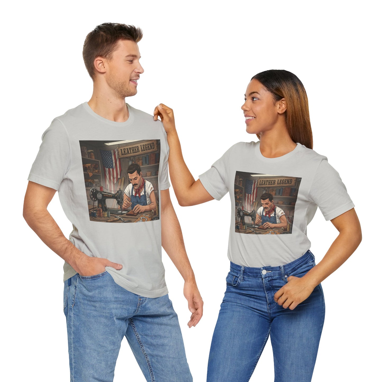 Leather Legend Graphic Tee - Artisan Vintage Style Shirt, Perfect Gift for Craftsmen and Father's Day - ArtOm_farm™ LEATHER