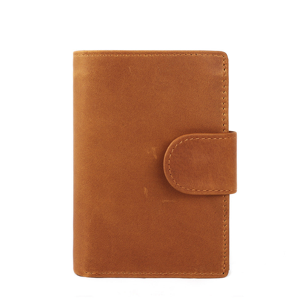 New Leather Wallet for Men - Retro Crazy Horse Leather Casual Short Wallet - ArtOm_farm™ LEATHER
