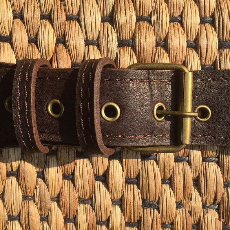 Vintage Leather Belt Wallet for Timeless Style and Functionality - ArtOm_farm™ LEATHER