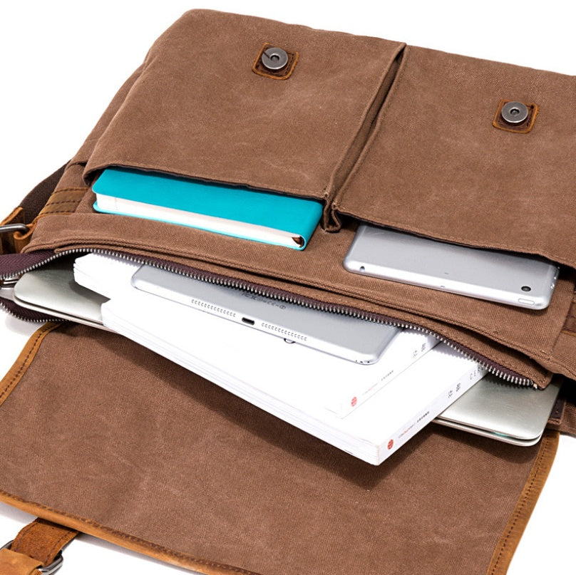 Horse Leather Briefcase - Premium Quality Leather Laptop Bag for Professionals - ArtOm_farm™ LEATHER