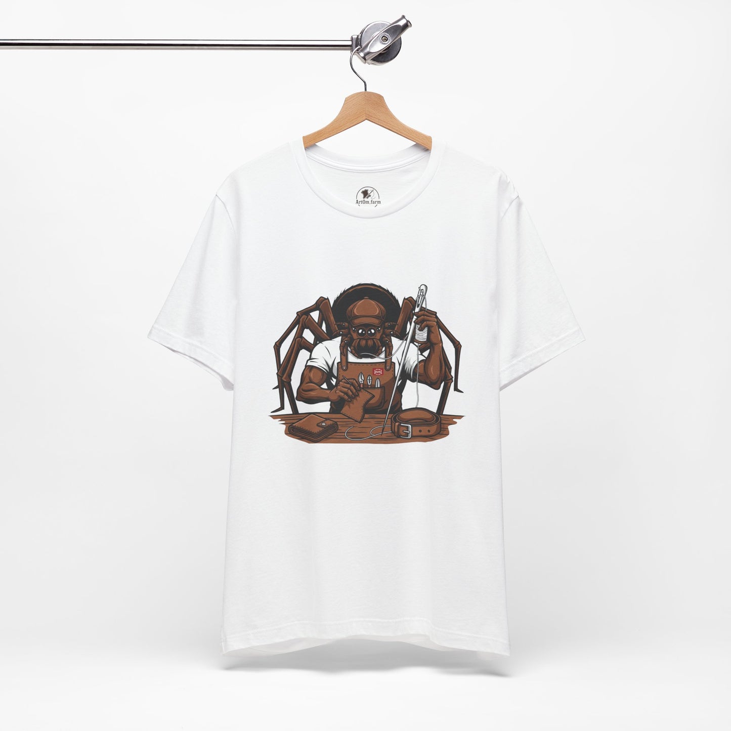 Spider-Man Graphic Tee for Unisex, Fun Short Sleeve Jersey Top, Perfect Gift for Comic Lovers, Casual Wear, Halloween Costume Essential - ArtOm_farm™ LEATHER