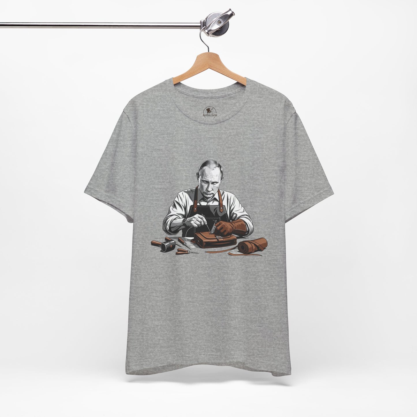 Craftsman Graphic Tee for Artisans, Perfect Birthday Gifts and Everyday Wear - ArtOm_farm™ LEATHER