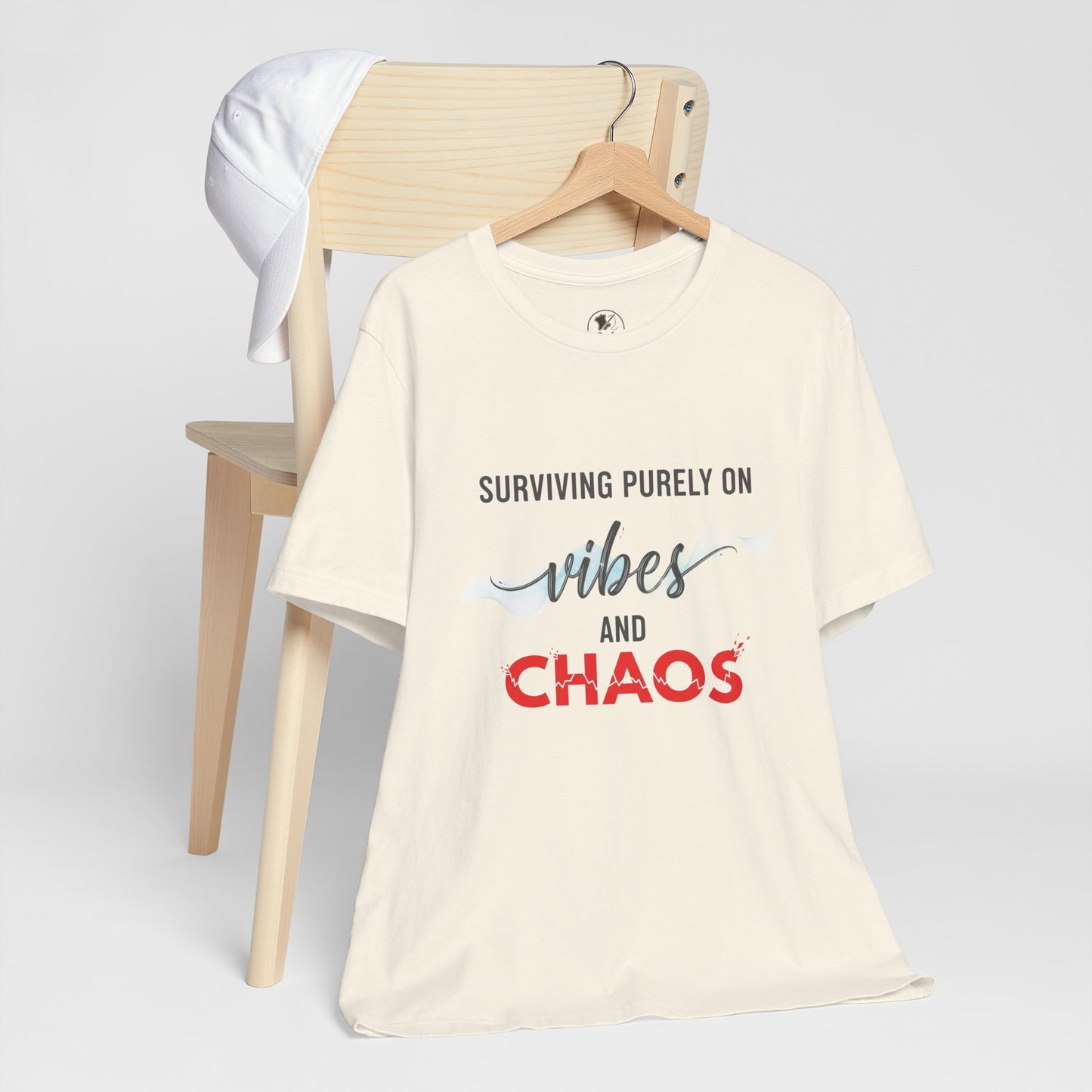 Vibes Chaos Tee - Unisex Jersey Short Sleeve Graphic T-Shirt for Casual Everyday Wear and Summer Essentials - ArtOm_farm™ LEATHER