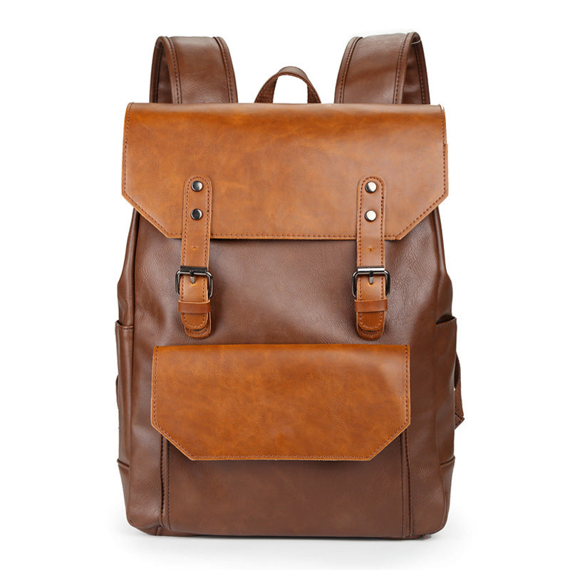 Crazy Horse Leather Backpack - Large Capacity for Men and Women - ArtOm_farm™ LEATHER