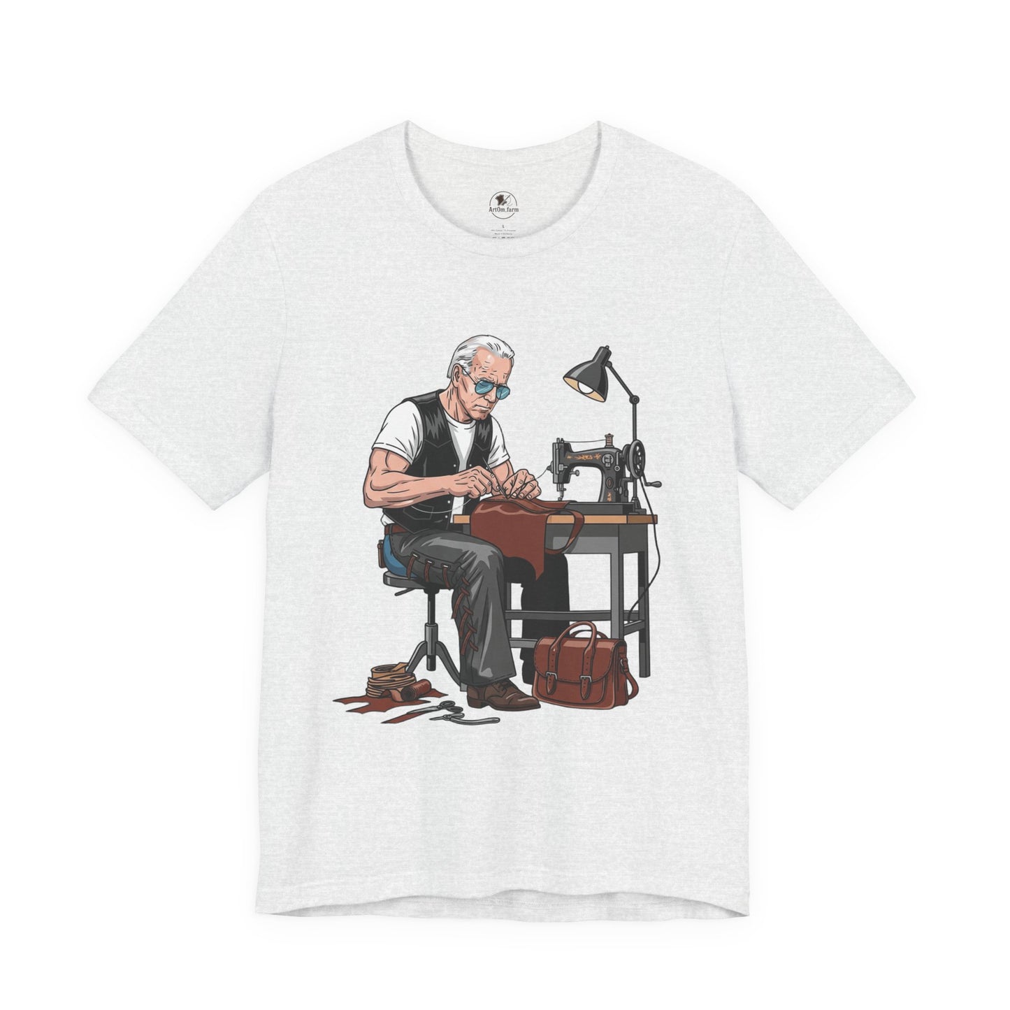 Craftsman Tee for Makers - Perfect Father's Day Gift for Sewing Enthusiasts and Artisan Apparel - ArtOm_farm™ LEATHER