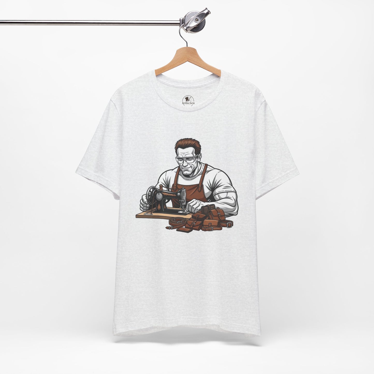 Crafty Masculine Tee - Unique Humor Shirt for Father's Day, Unisex Graphic Tee, Artisan Style Apparel - ArtOm_farm™ LEATHER