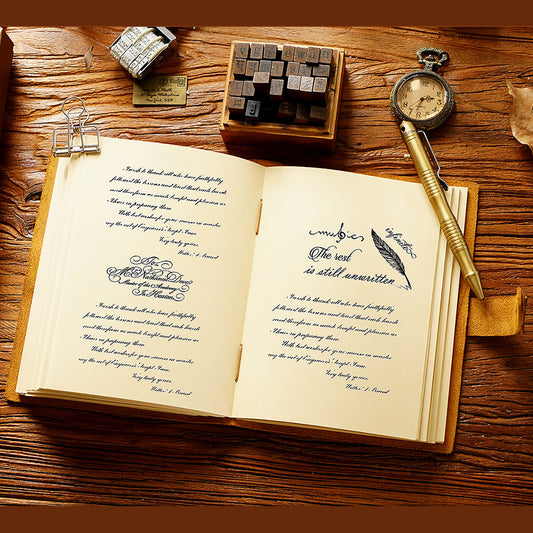 Stylish Personalized Leather Notepad - Vintage Design for Unique Touch - ArtOm_farm™ LEATHER