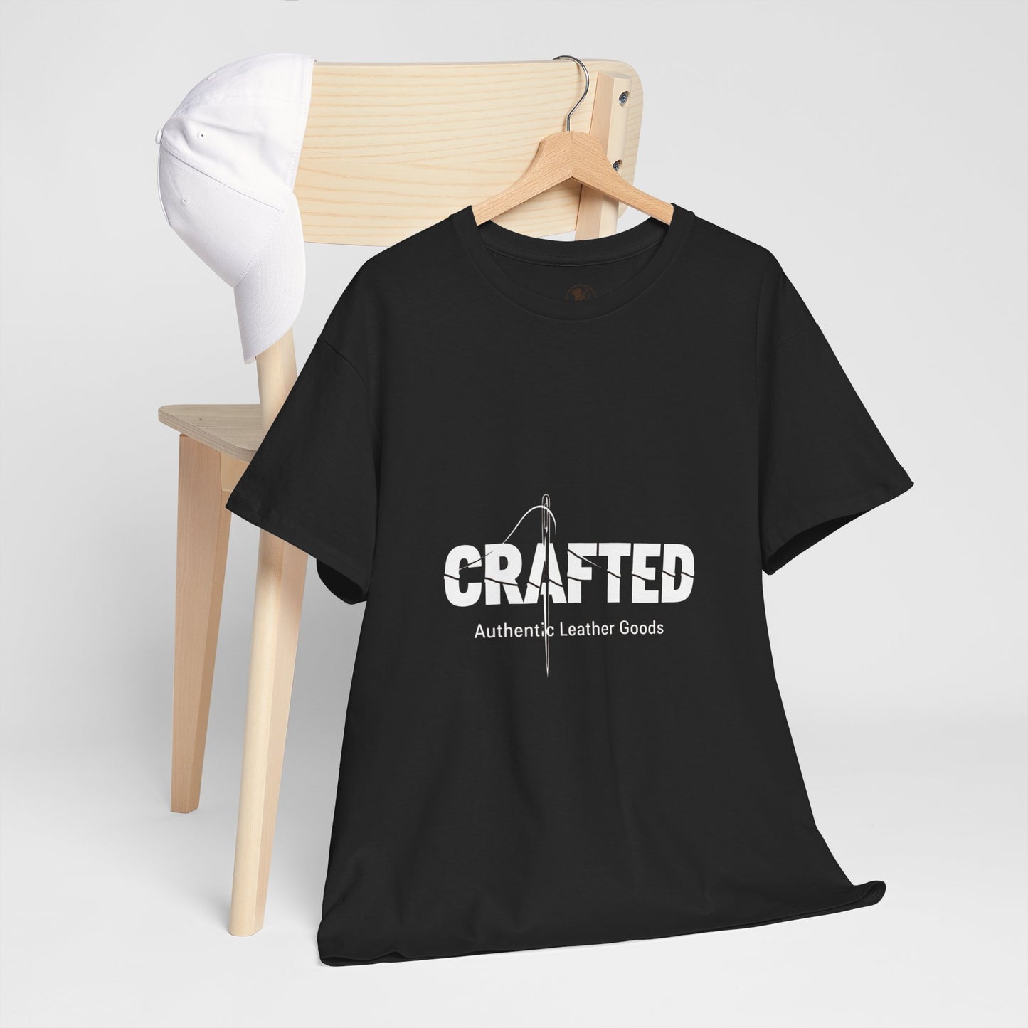 Crafted Leather Goods Tee - Artisan Unisex T-Shirt for Casual Everyday Wear, Unique Gift for Him, Perfect for Craft Lovers - ArtOm_farm™ LEATHER