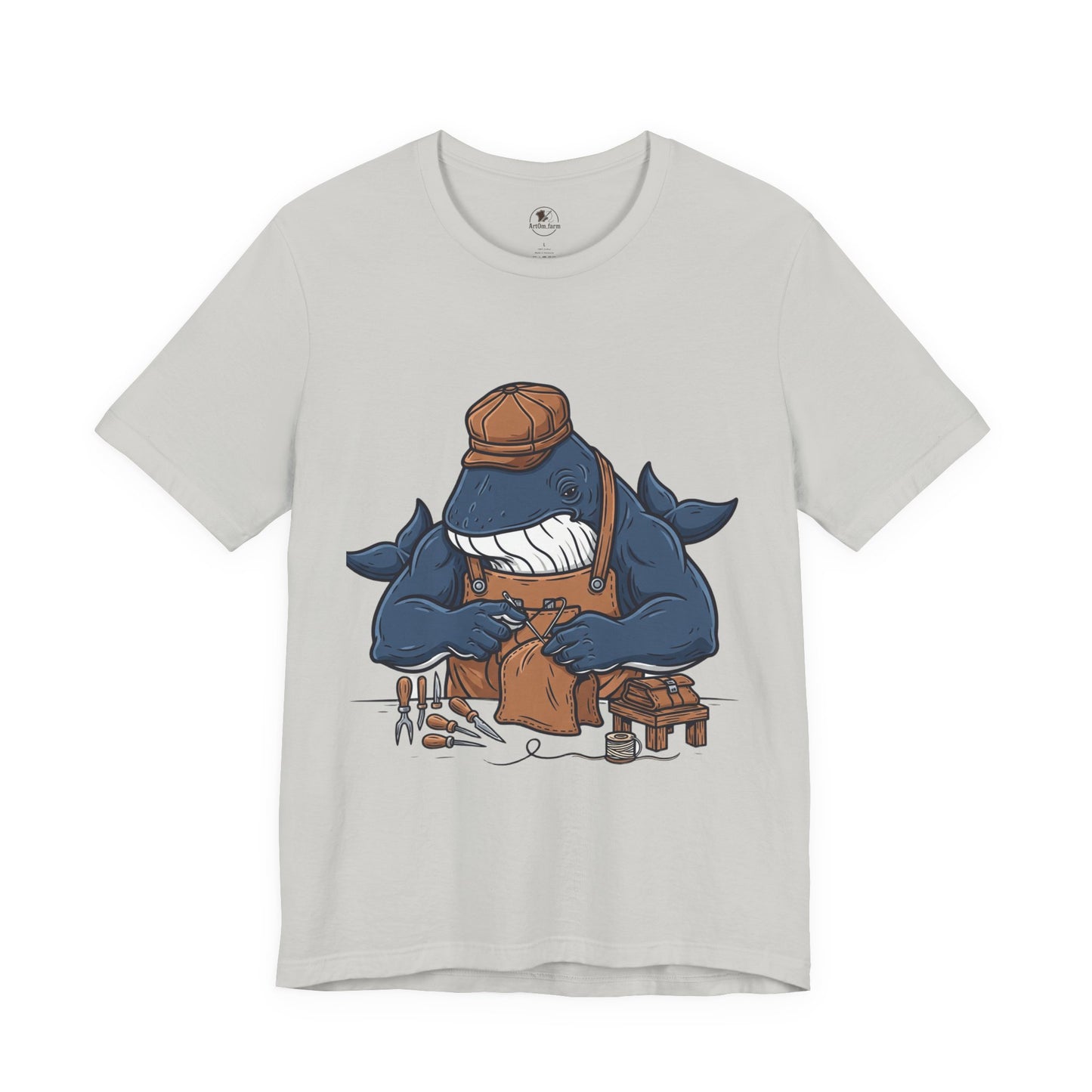 Crafty Shark Tee - Fun Unisex Casual Shirt for Ocean Lovers, Unique Gift Idea and Art Inspired Apparel