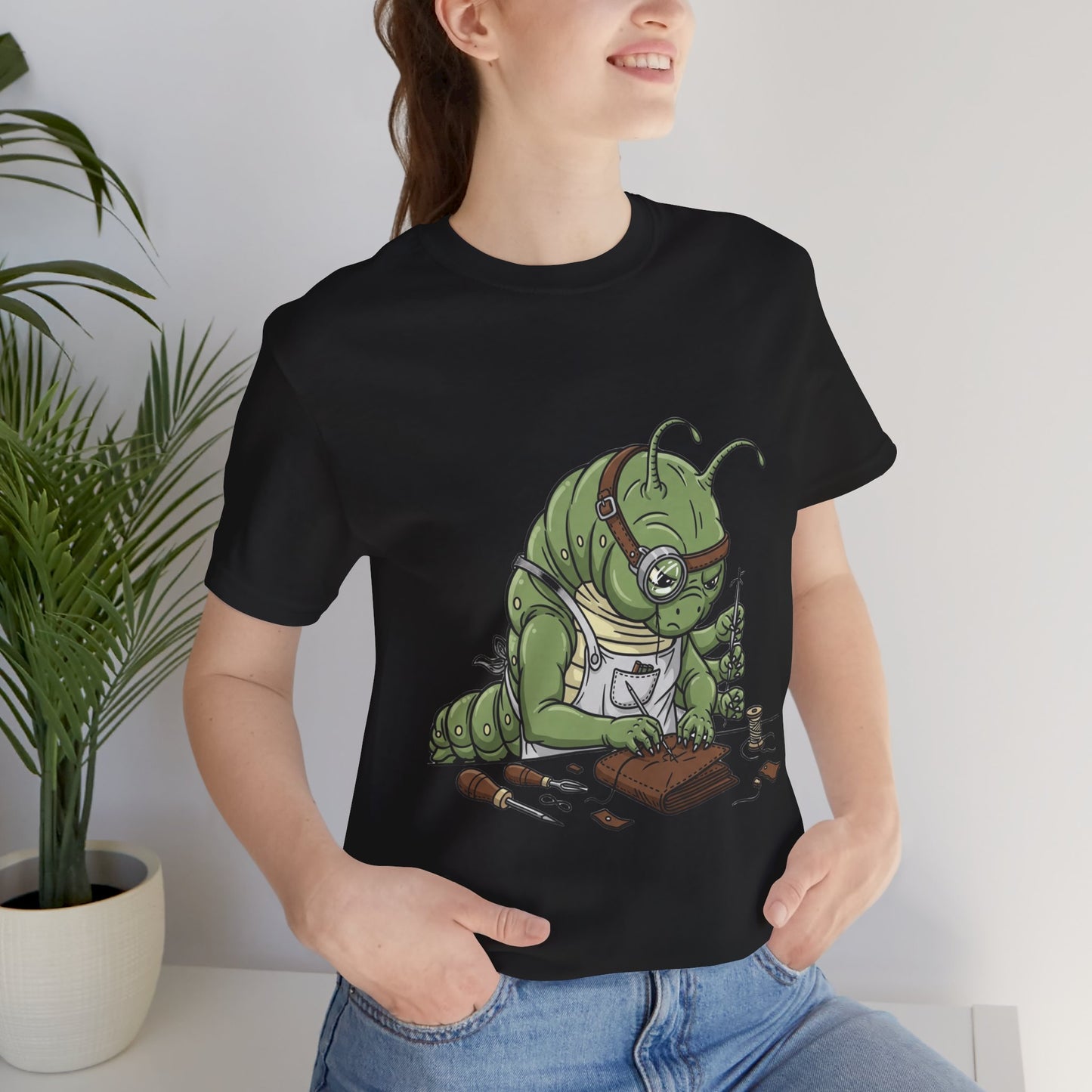 Cute Critter Crafting Tee - Fun Graphic Unisex T-Shirt for Creatives, Perfect Gift for Artsy Individuals - ArtOm_farm™ LEATHER