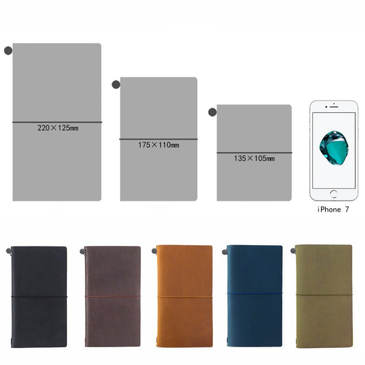 Vintage Leather Traveler's Notebook - Timeless Elegance for Your Thoughts - ArtOm_farm™ LEATHER