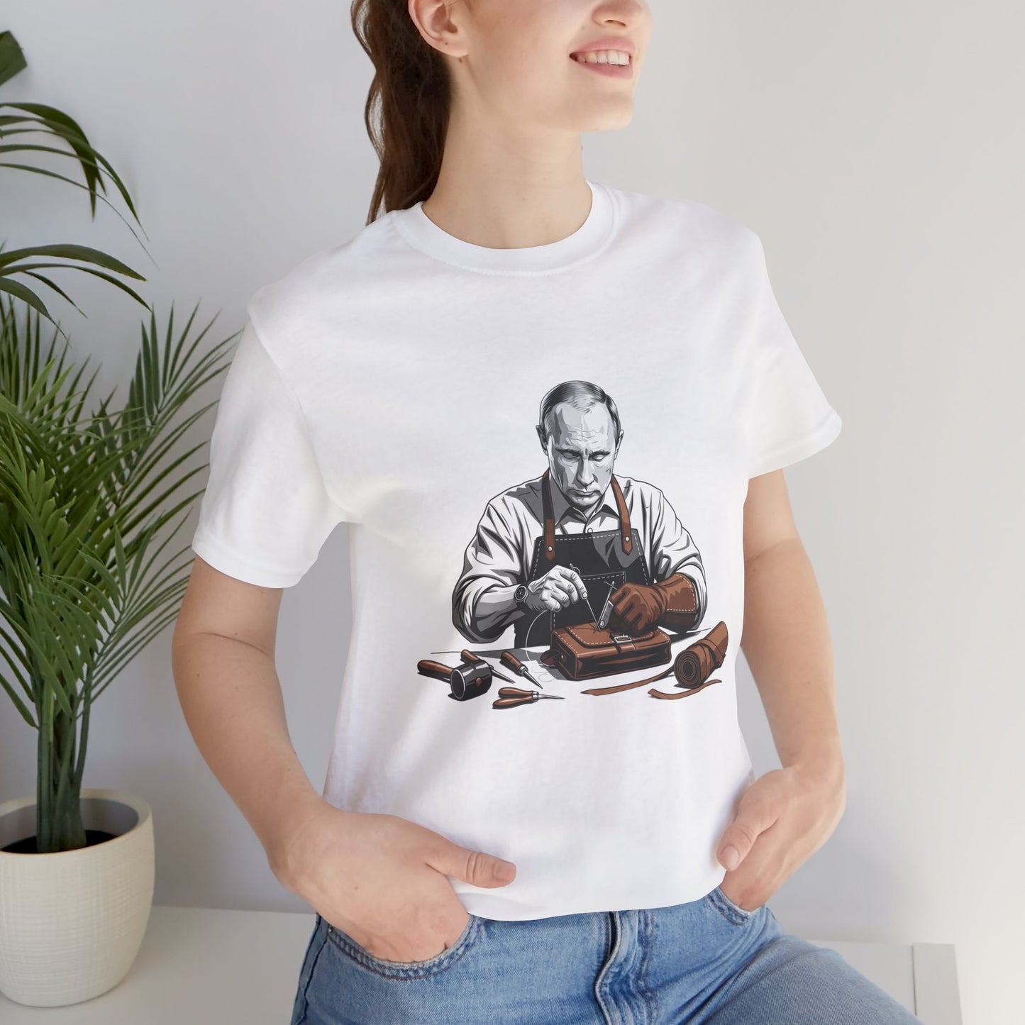 Craftsman Graphic Tee for Artisans, Perfect Birthday Gifts and Everyday Wear - ArtOm_farm™ LEATHER