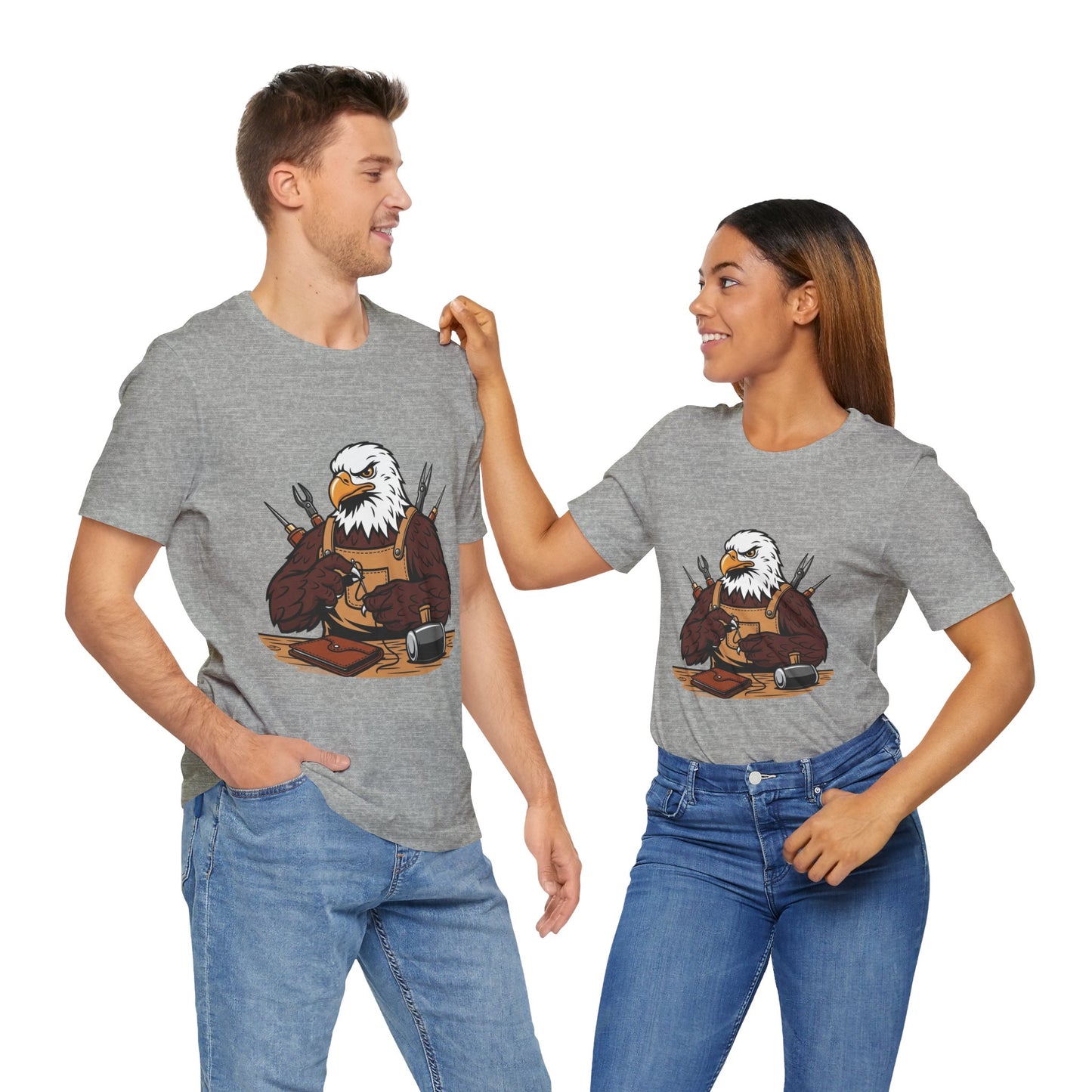 Crafty Eagle DIY Shirt - Unisex Tee for Crafters, Eagle Graphic Design, Gift for Men and Women