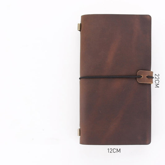 Crazy Horse Leather Notebook - High-Grade Business Diary - ArtOm_farm™ LEATHER