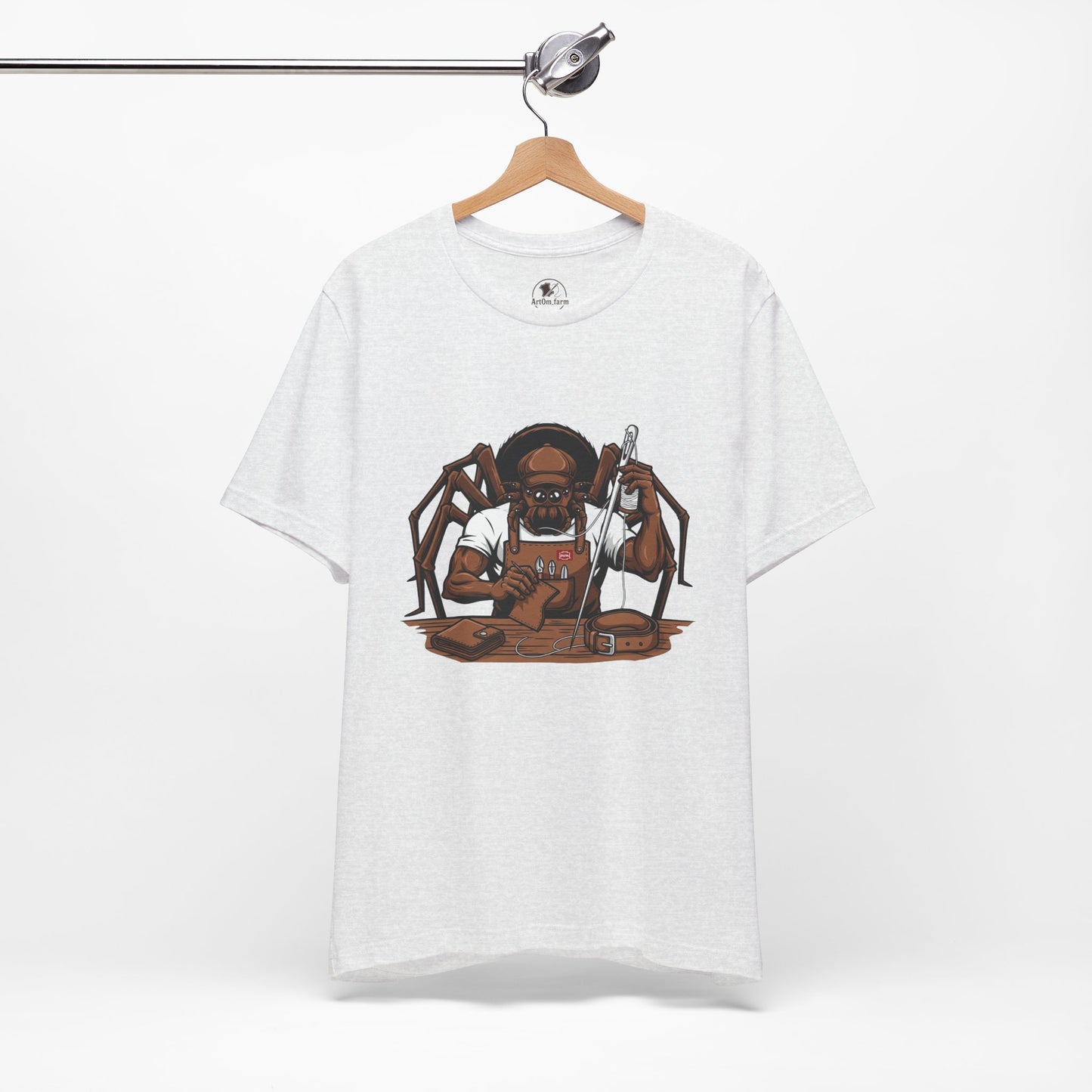 Spider-Man Graphic Tee for Unisex, Fun Short Sleeve Jersey Top, Perfect Gift for Comic Lovers, Casual Wear, Halloween Costume Essential - ArtOm_farm™ LEATHER