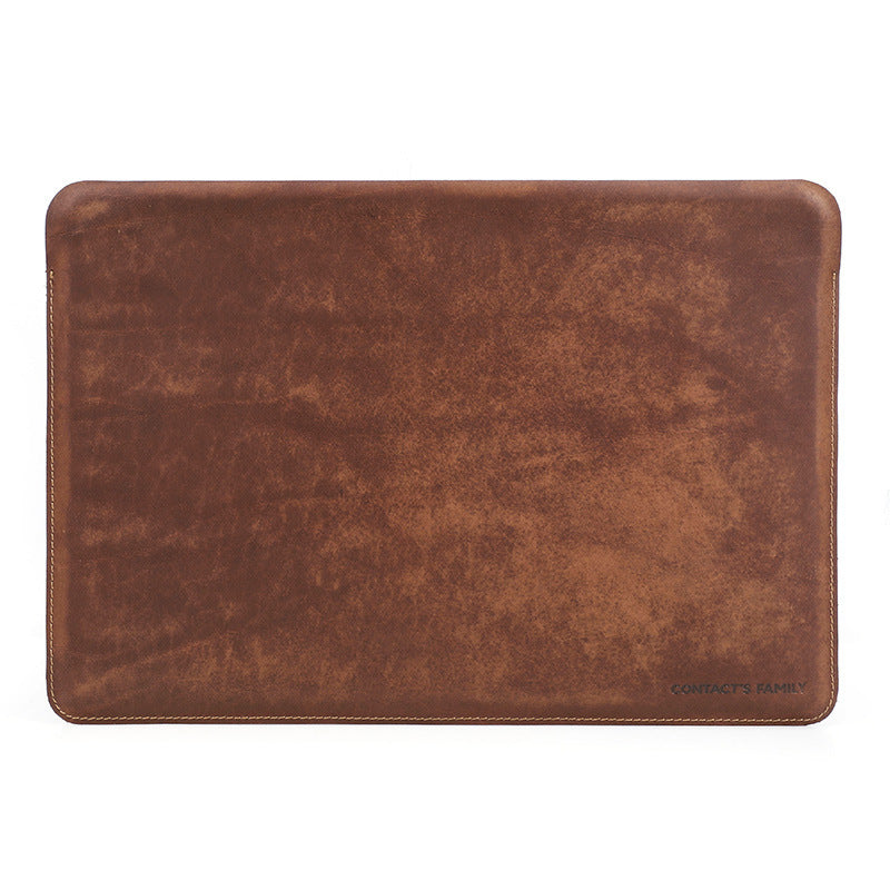 MacBook Pro 13.3 Leather Case - Compatible Crazy Horse Leather Protective Cover - ArtOm_farm™ LEATHER